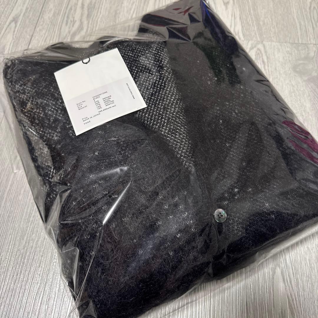 トップス YOKE Abstract Jaquard Mohair Cardigan