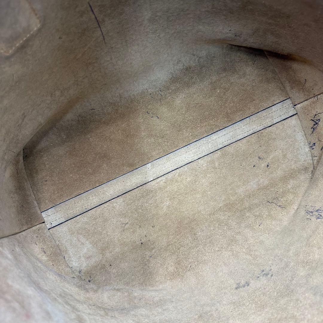 ロエベ リピートアナグラム Tショッパートートバッグ 肩掛け A4 レザー 青