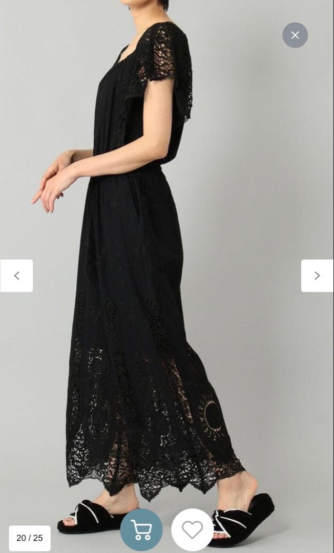 いちご　GRACE CONTINENTAL カットワーク　サロペット