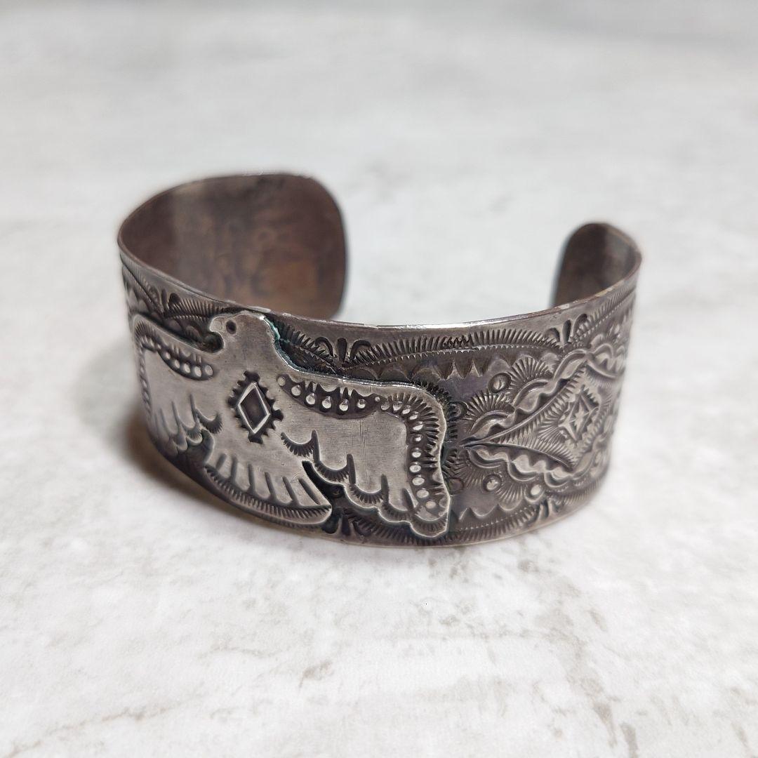 NAVAJO VINCENT JOE PLATERO ワイドバングル 925