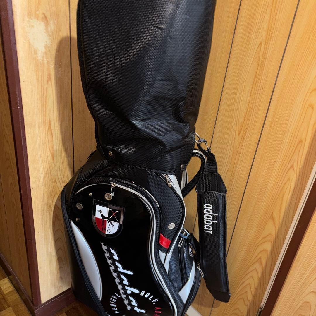 adabat キャディバッグ ブラック/ホワイト