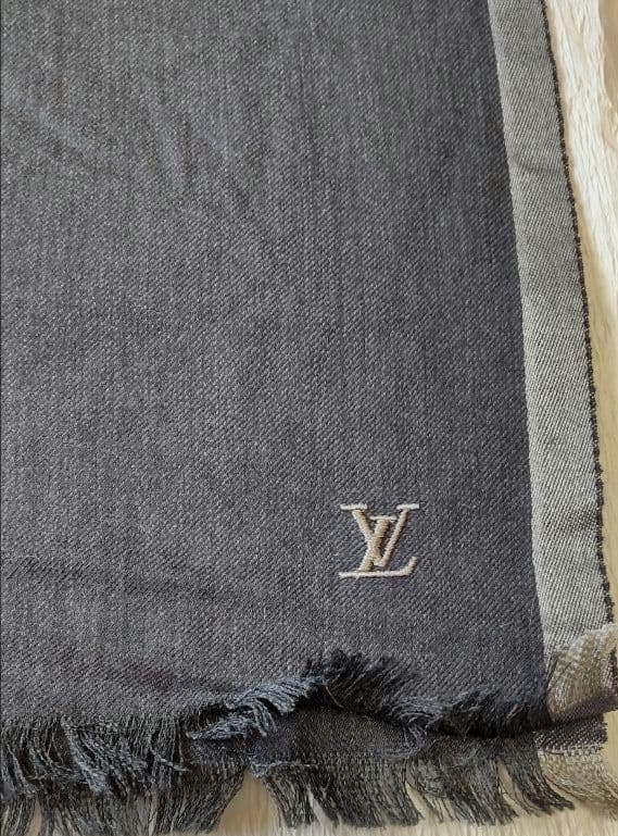 ルイ・ヴィトン✨️ウール・カシミヤ・シルク グレー ストール
