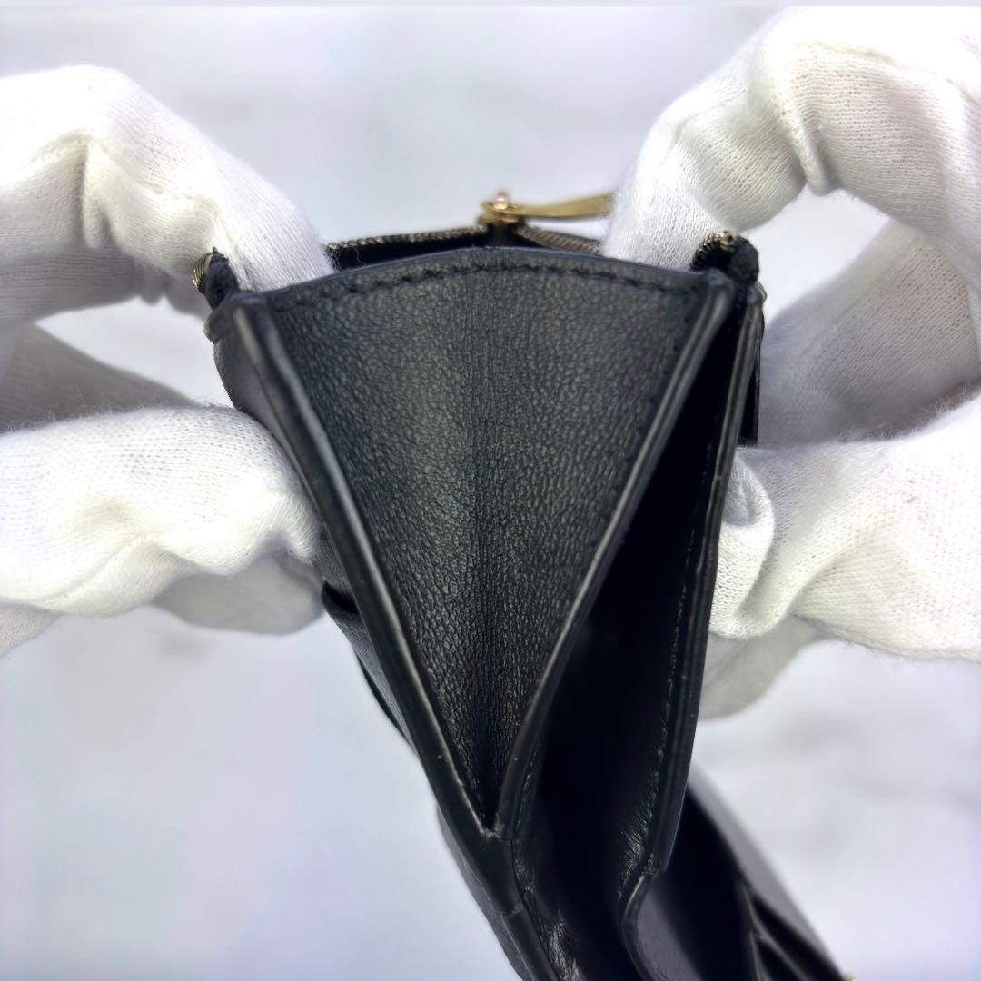 【極美品✨】BOTTEGA VENETA　コンパクト財布　2つ折り　カセット