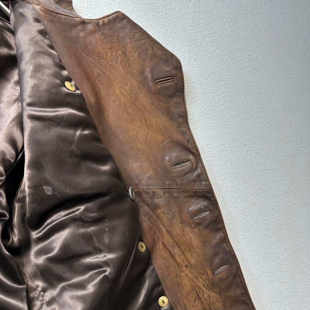 希少 RRL 上質 くるみ アビエーターレザー ダブルライダースジャケット 1