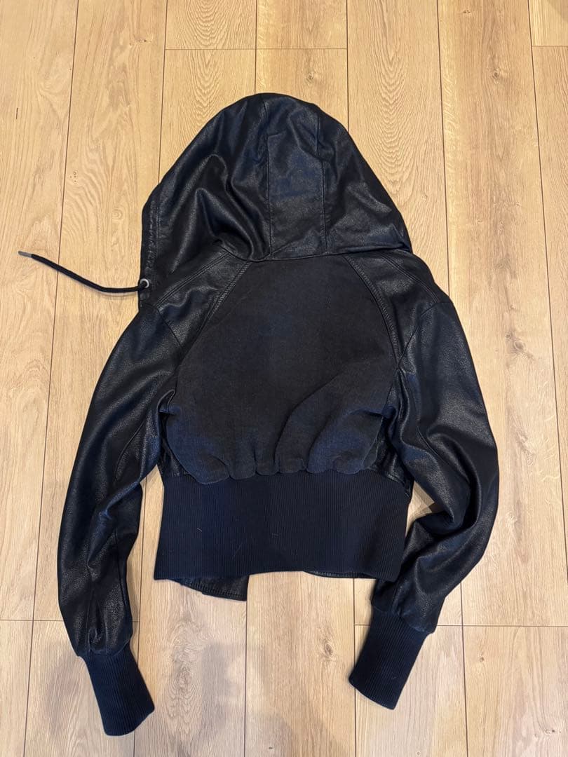 DIESEL フード付きレザージャケット XS値下げ