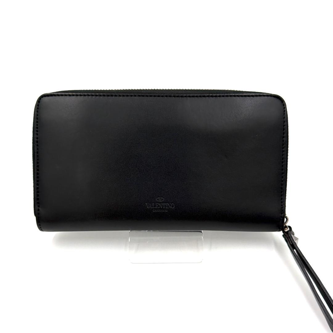 ✨️美品✨️ ヴァレンティノ VLTN ラウンドジップ 長財布 レザー メンズ