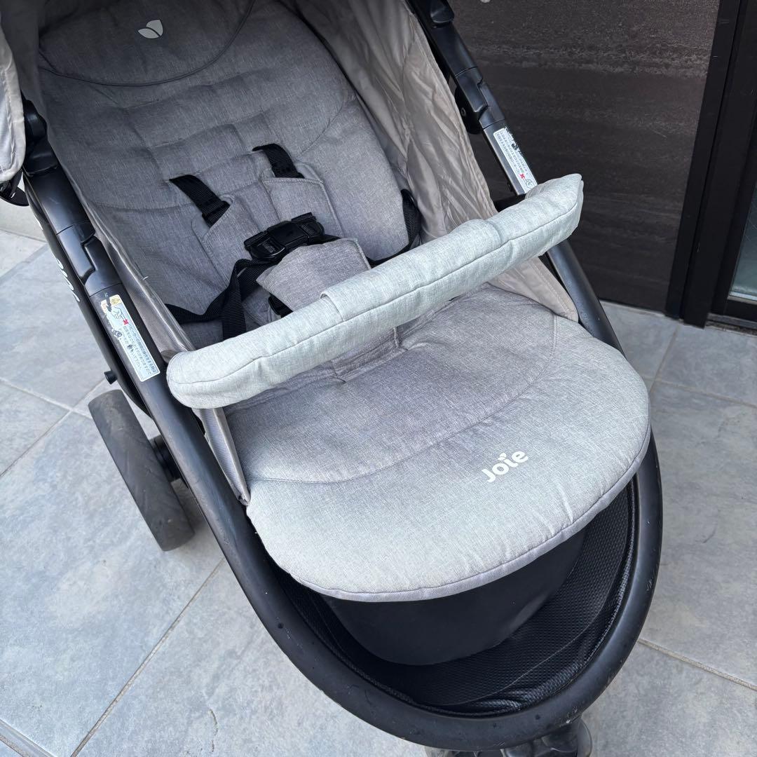 【8/31まで値下げ】Joie ベビーカー・チャイルドシートセット グレー