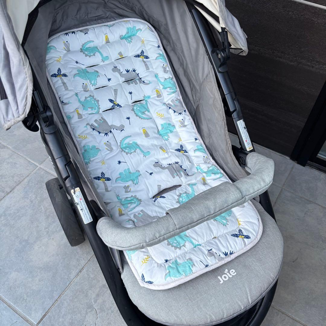 【8/31まで値下げ】Joie ベビーカー・チャイルドシートセット グレー
