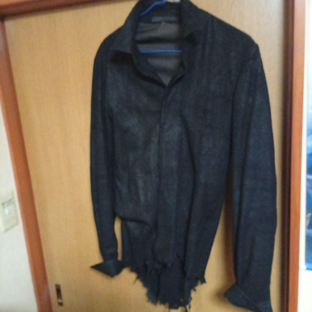 メルカリ市限定値下げユリウス　ディアスキンダメージレザーシャツ