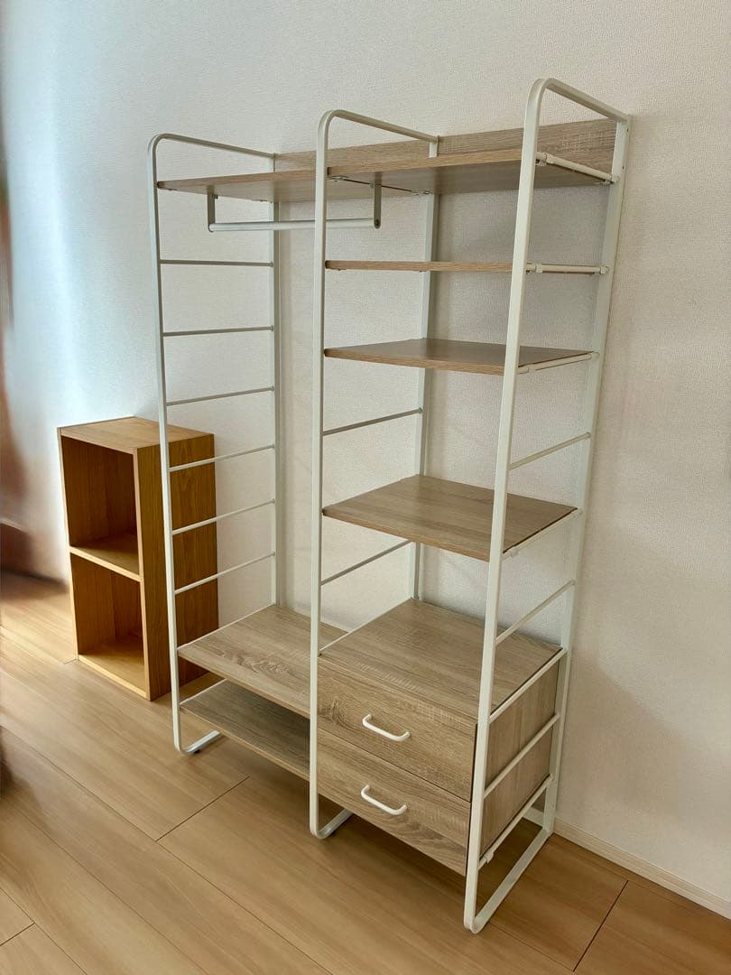 LOWYA（ロウヤ） ハンガーラック ホワイトオーク