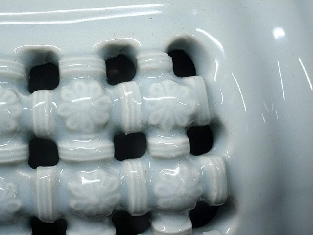 韓国美術 趙京 大花瓶 白磁 花色絵 高さ約42cm u03156