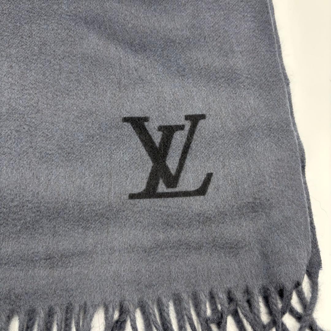 ✨箱付き極美品✨LOUIS VUITTON グレー マフラー 100%カシミヤ