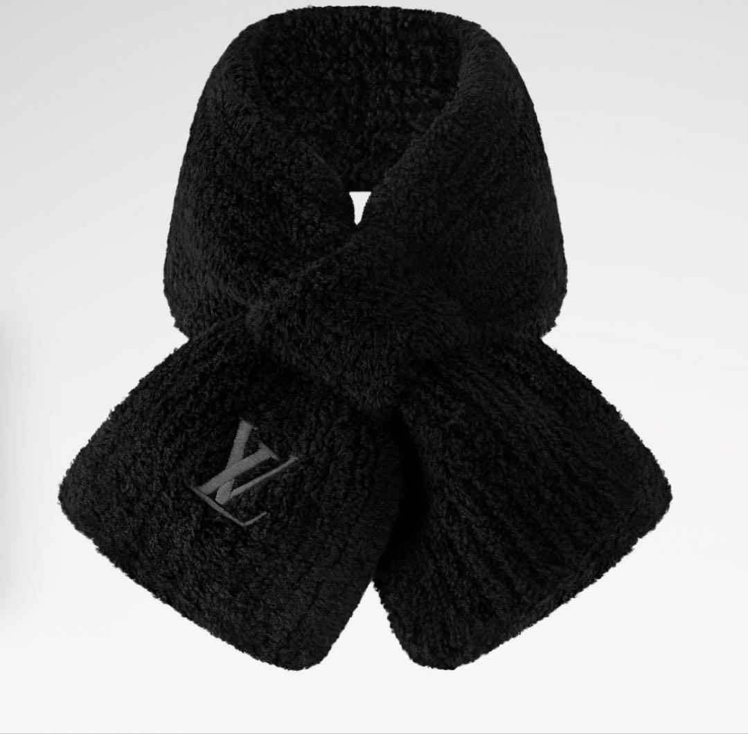 Louis Vuitton ミニマフラー 黒　ルイヴィトン