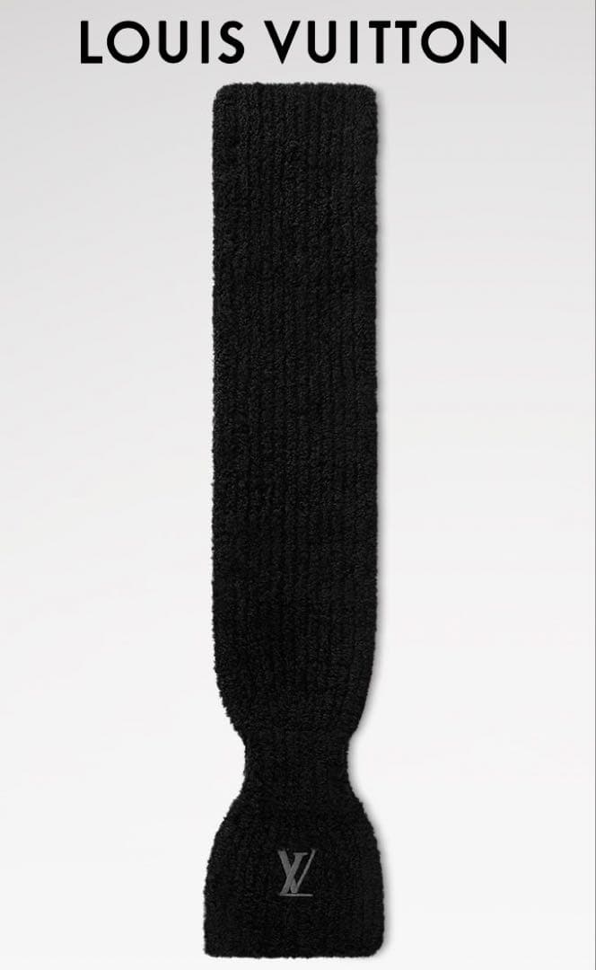 Louis Vuitton ミニマフラー 黒　ルイヴィトン