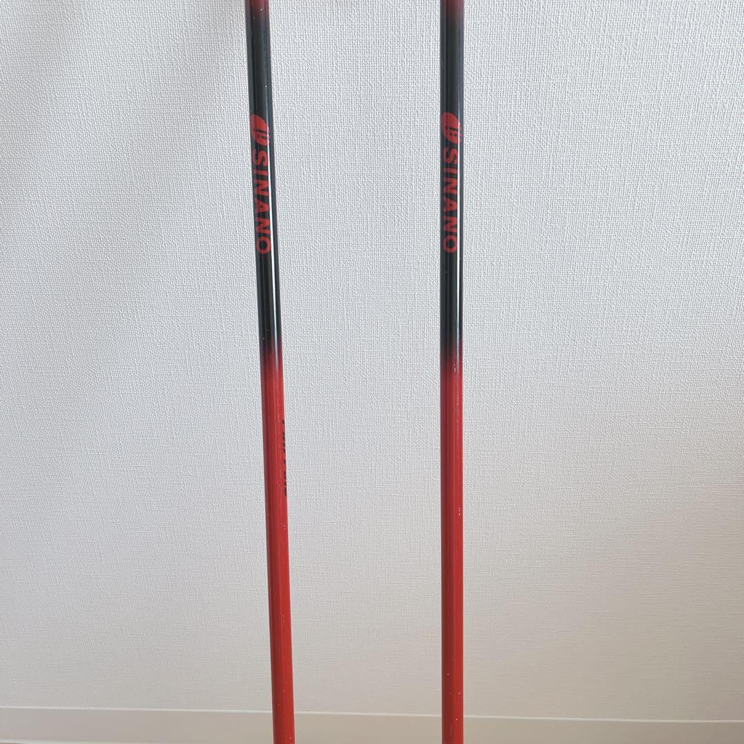 子供140㎝　スキー　靴　ストック　ビンディング　サイズ調整　5点　ロシニョール