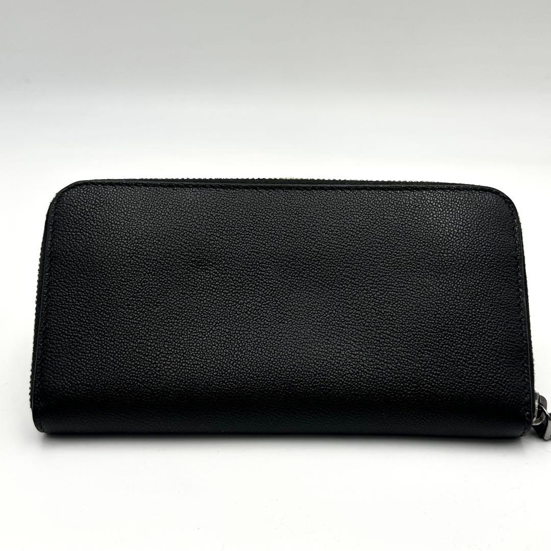 極美品/RFID搭載✨ ブルガリ マン サークル金具 長財布 ラウンドファスナー