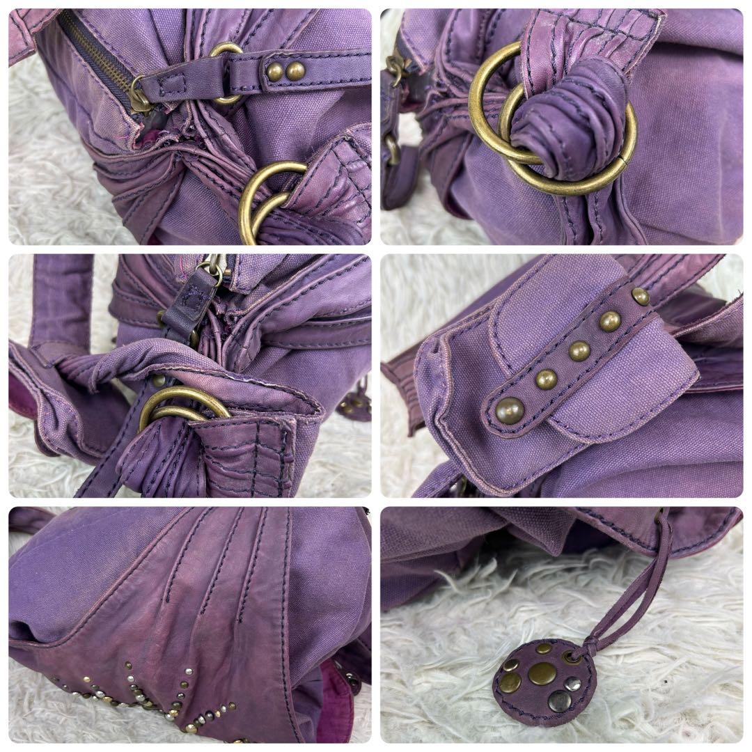 バッグ Archive DIESEL studs leather shoulderbag