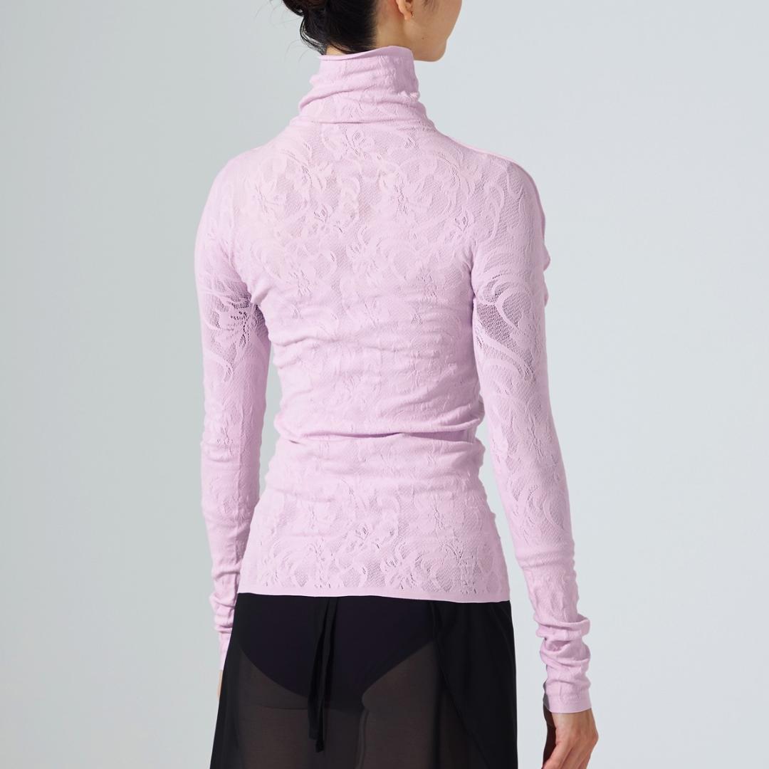 チャコットノーソーイング　薄ピンク　ハイネック