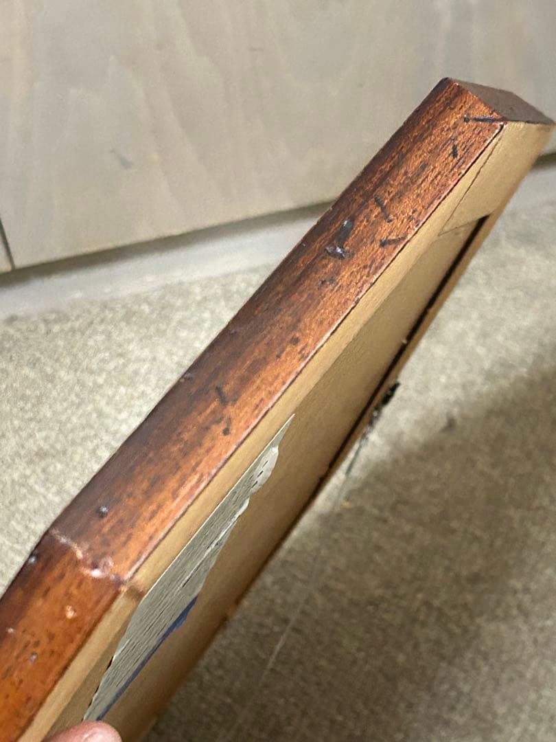 鏡 壁掛け イタリア製 八角ミラー 木製 開運 おしゃれ