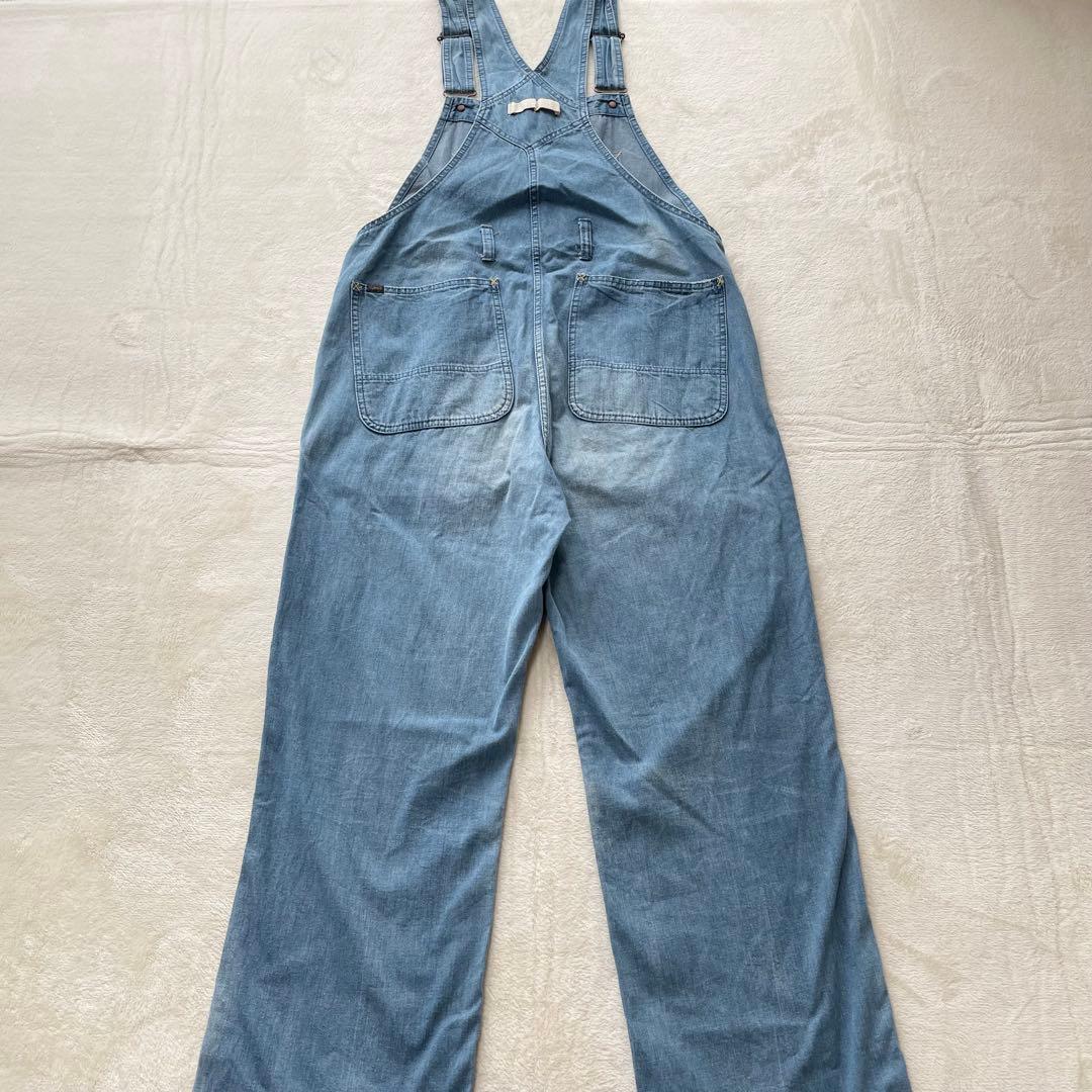 チマラ　オーバーオール　デニム　サロペット　インディゴ　ダメージ