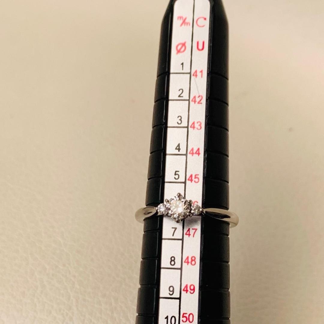 極美品 俄 ダイヤモンド 白鈴 pt950 ダイヤモンド プラチナ リング 指輪