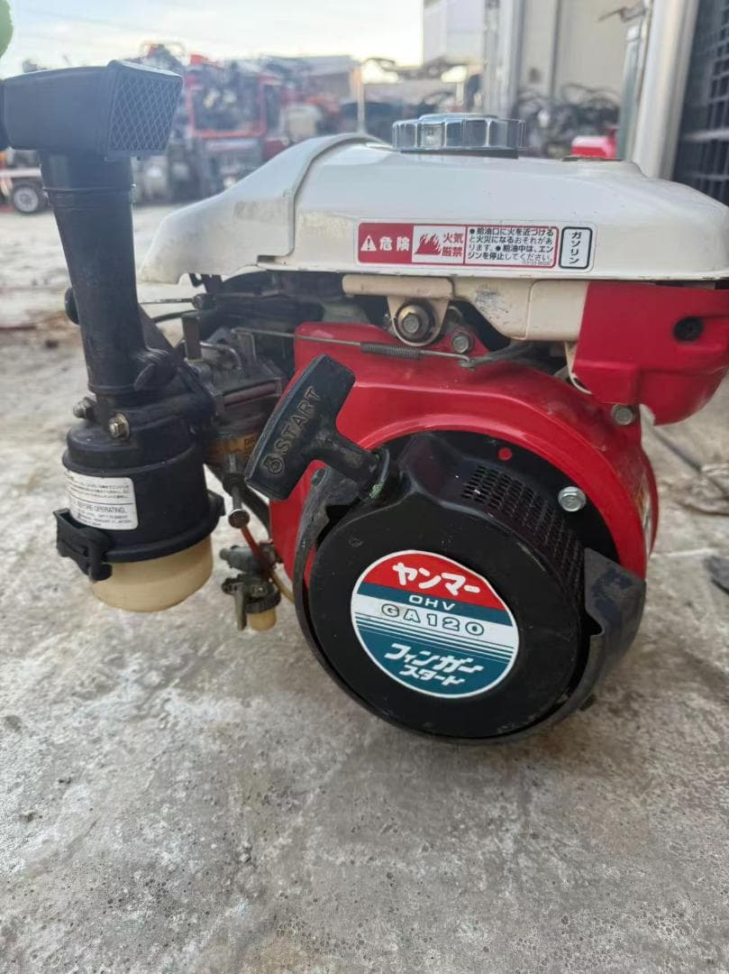 【福岡県みやま市】ヤンマーエンジン　GA120最大4.0馬力　4サイクル　発動機