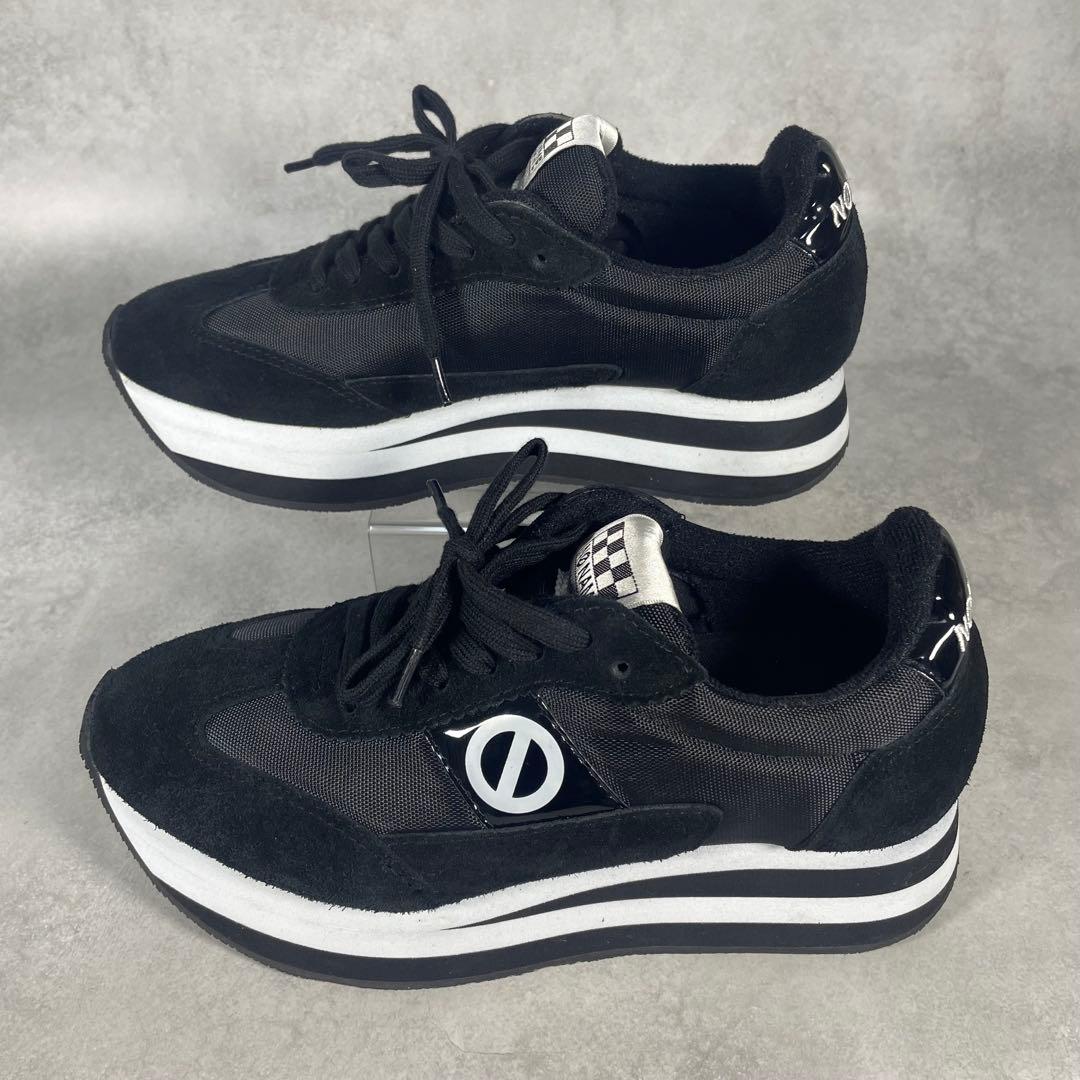 ✨未使用品✨ ノーネーム FLEX 厚底スニーカー 37 ブラック