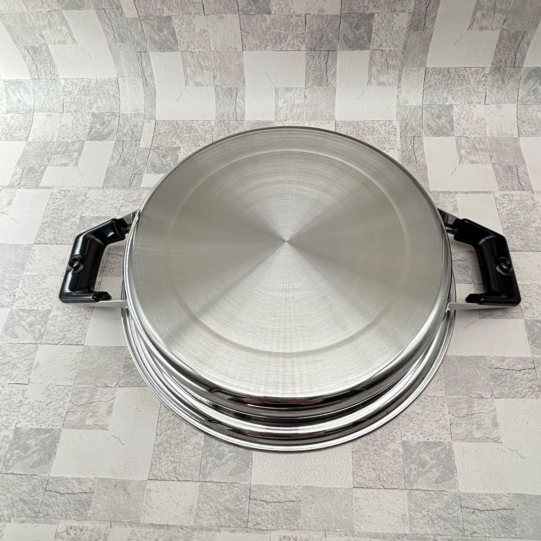 レインボークッカー プレミアム 浅鍋 26cm 未使用 箱あり　両手鍋