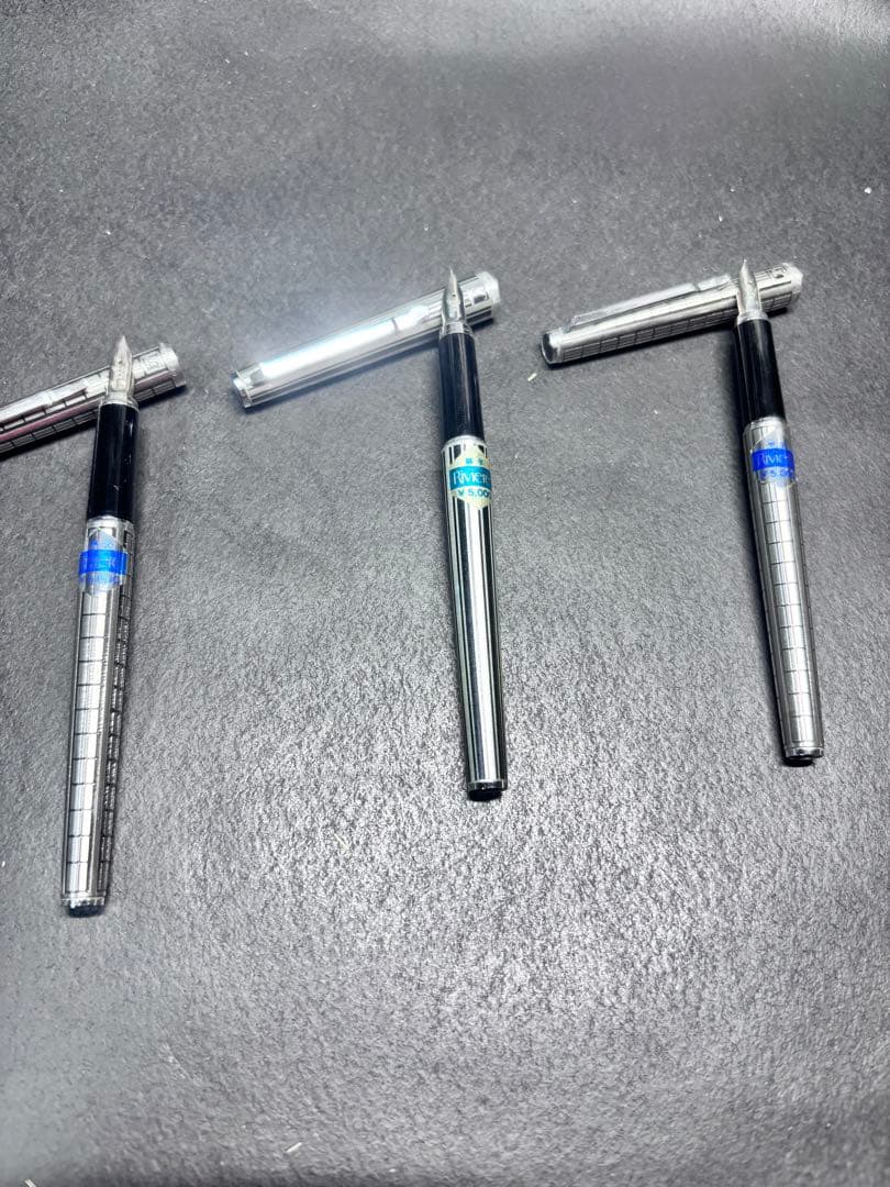 プラチナ万年筆Riviere万年筆廃盤細字18kホワイトゴールド仕上げ中字