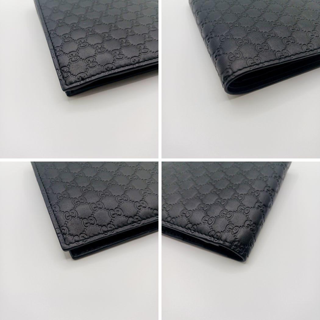 【美品】GUCCI グッチ 150413 マイクログッチシマ 二つ折り 財布