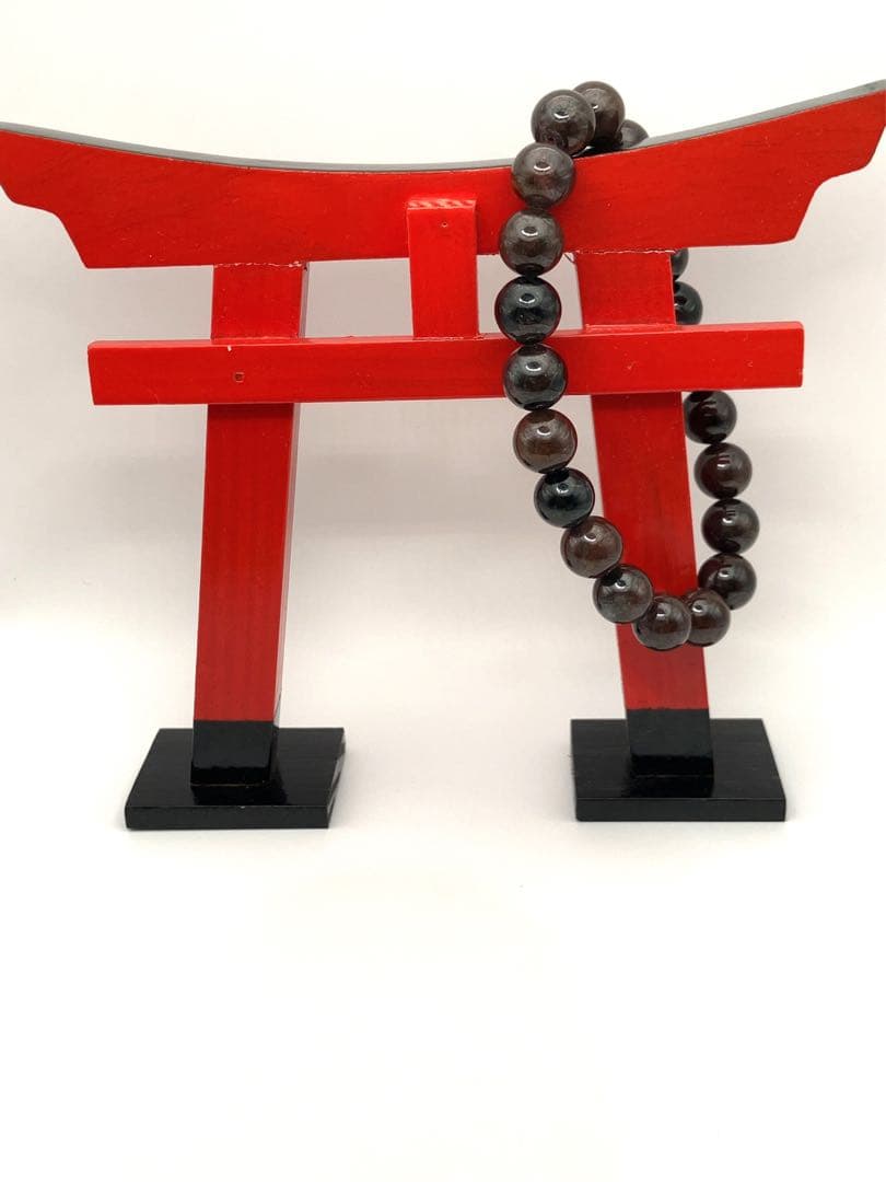 16サイズ✨ガーネットインヌーマイト✨天然石の腕輪お守り【天赦日ご祈祷済】白蛇A