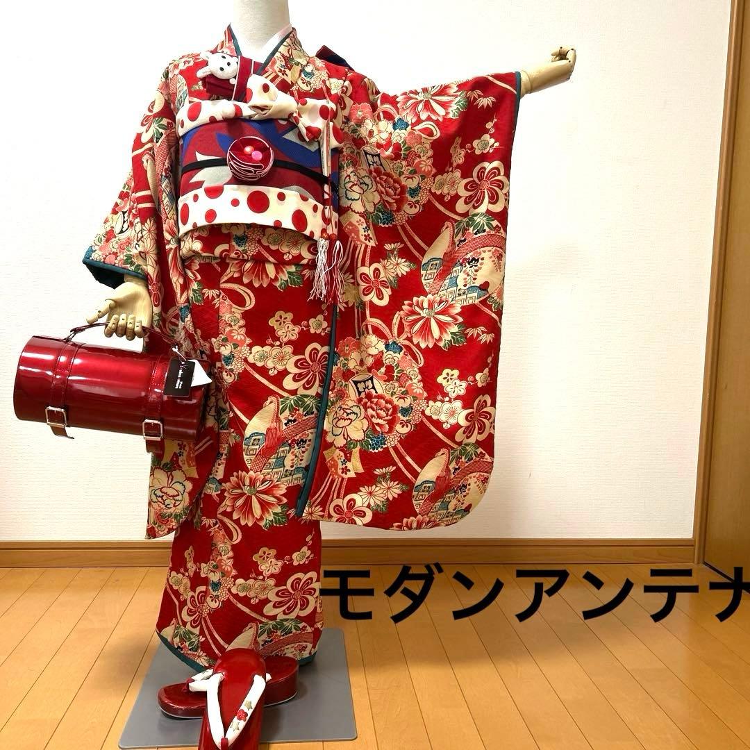 きょんちゃんNo.106 七五三　7歳 着物フルセット　　　モダンアンテナ