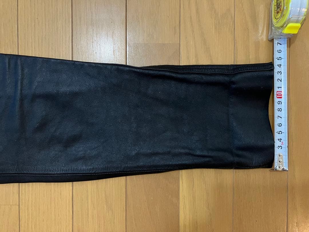 ジムズインTOKYO PUNKER ブラックレザー スリムパンツ