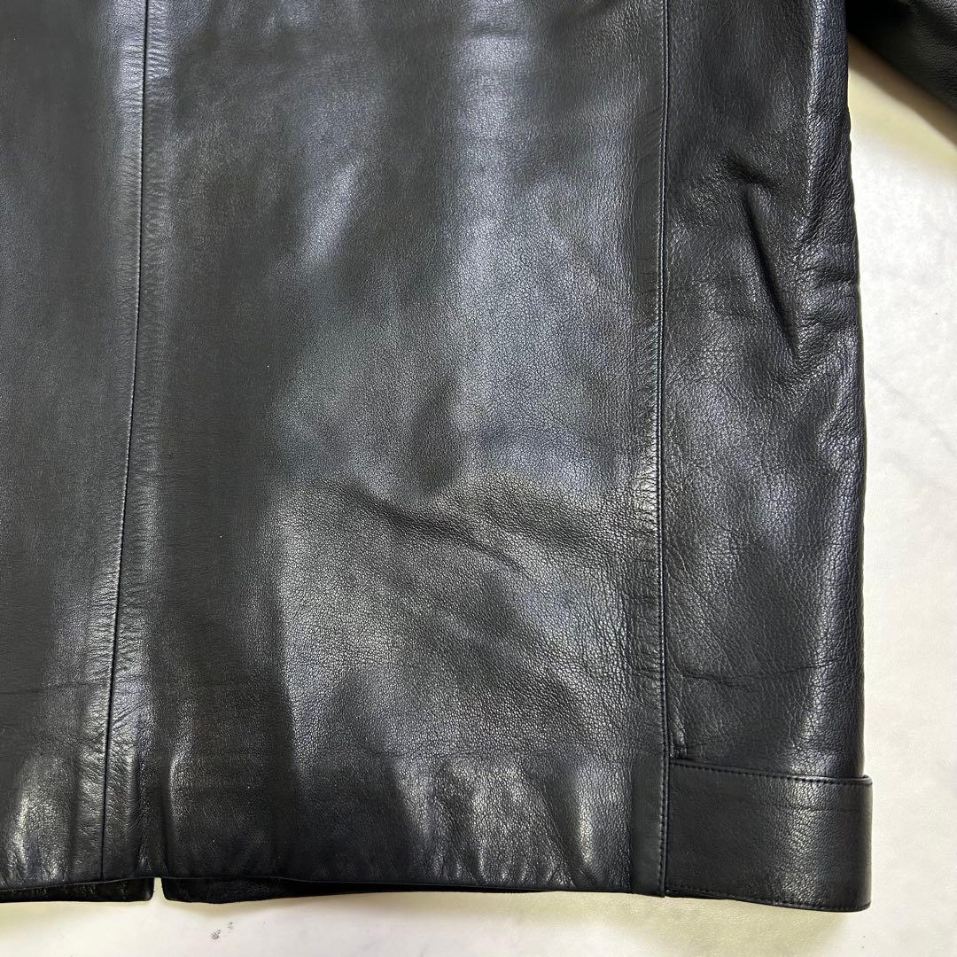 【90s】仏製 アニエスベーオム レザー ドリズラージャケット 黒 riri