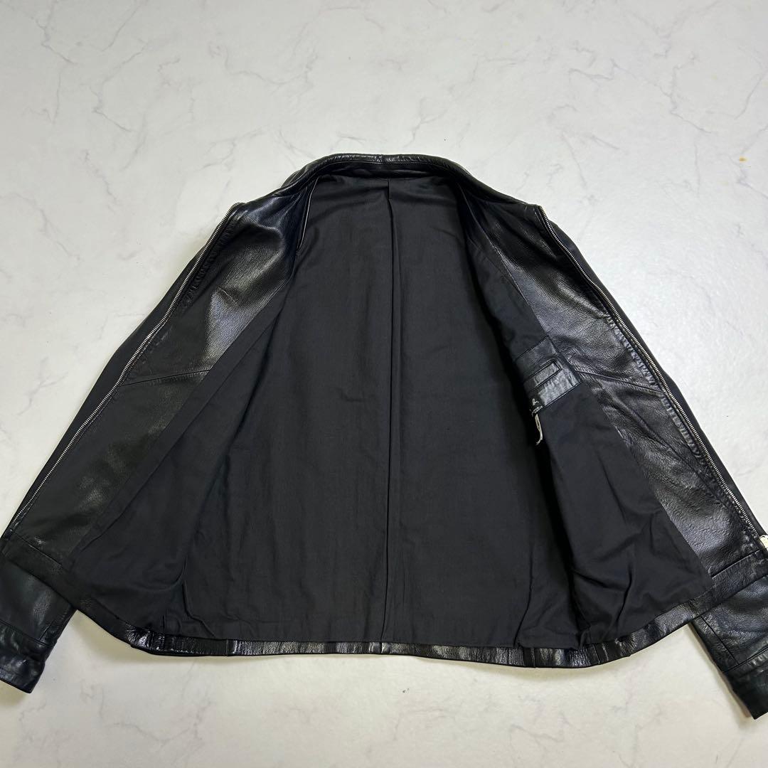 【90s】仏製 アニエスベーオム レザー ドリズラージャケット 黒 riri