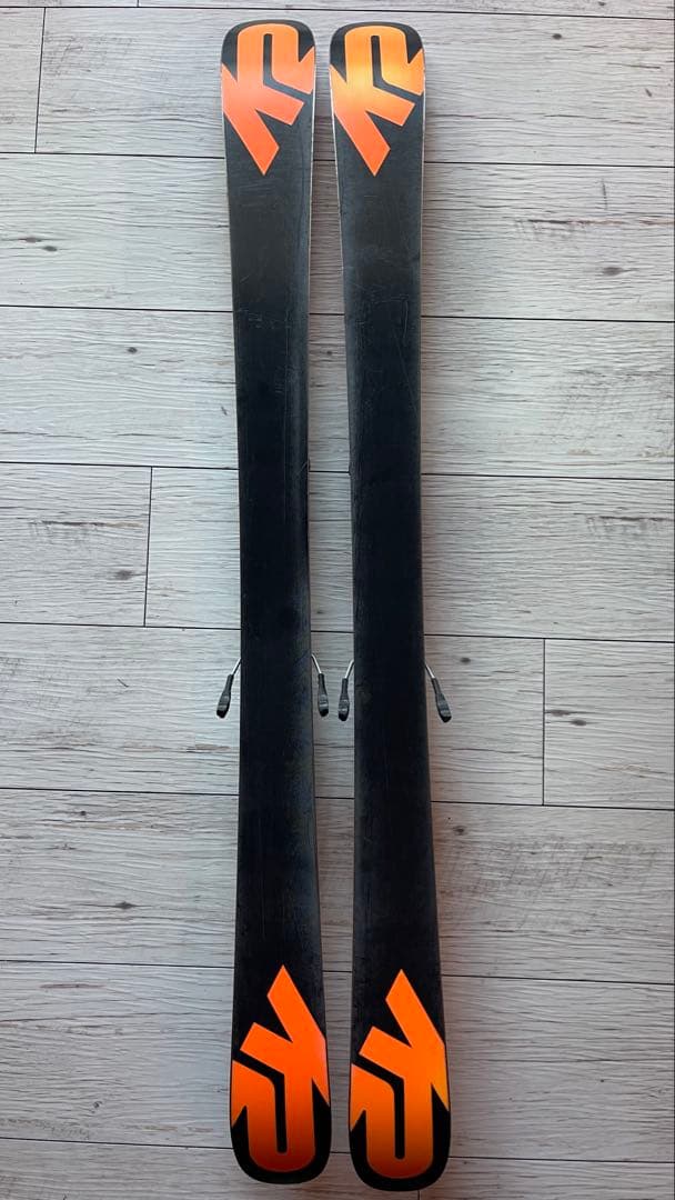 K2スキー板JUVY キッズ129cmツインチップ バインディング付き