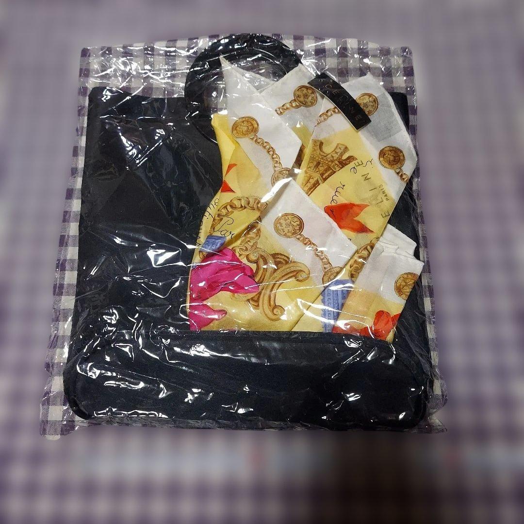 CELINE ミニトートバッグ リングハンドル＆ハンカチ　　新品・未使用