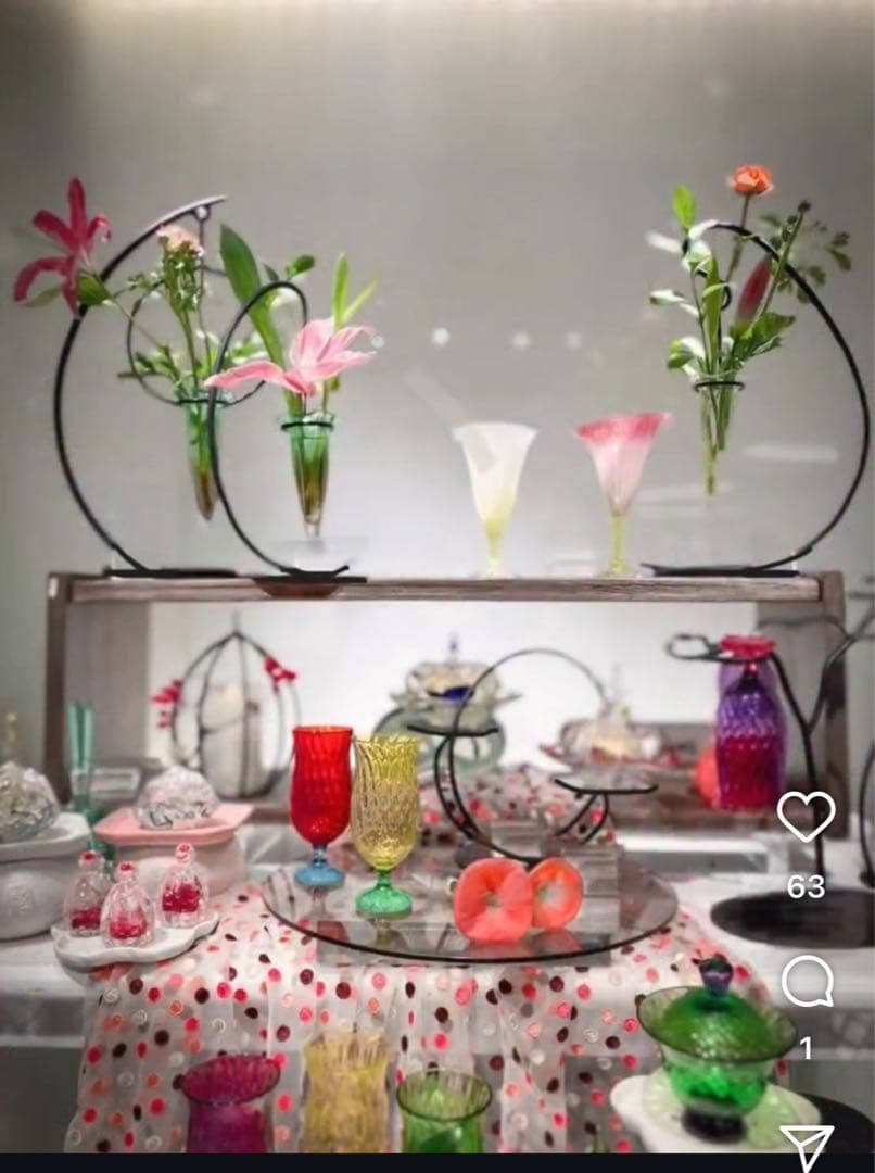 ★新品未使用　TSUNE 田中恒子さん　ガラス工芸　グラス　うつわ　バラ売り歓迎