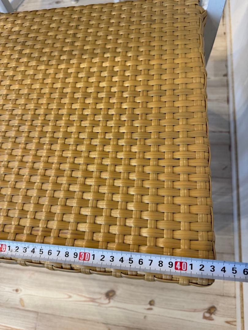 ラタン調スタッキングチェア 4脚セット テラス ガーデンチェア②