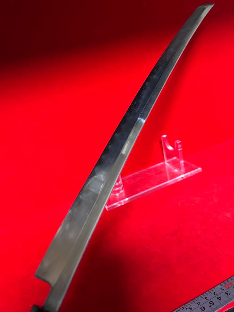 01562 包丁　和包丁　マグロ包丁　玉鋼　刃文綺麗　未使用品