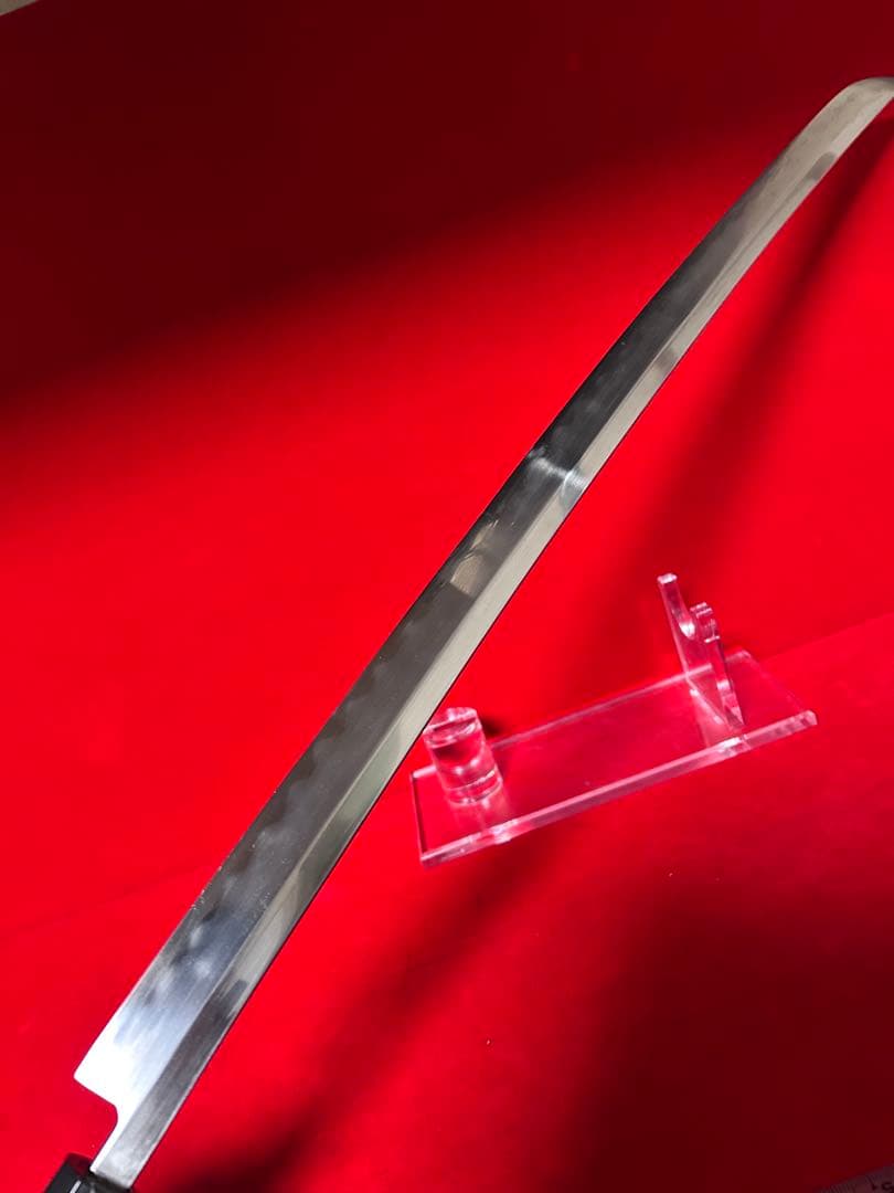 01562 包丁　和包丁　マグロ包丁　玉鋼　刃文綺麗　未使用品