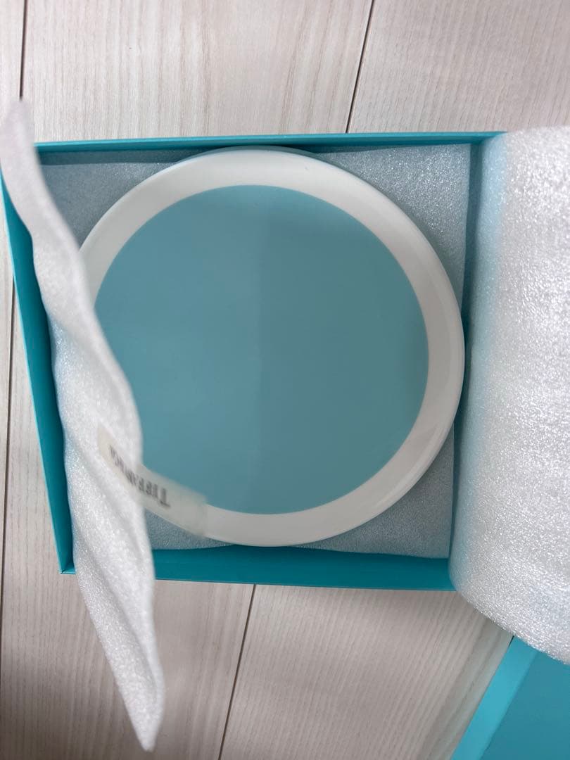 Tiffany カラーブロック　ブルー　デザートプレートセット