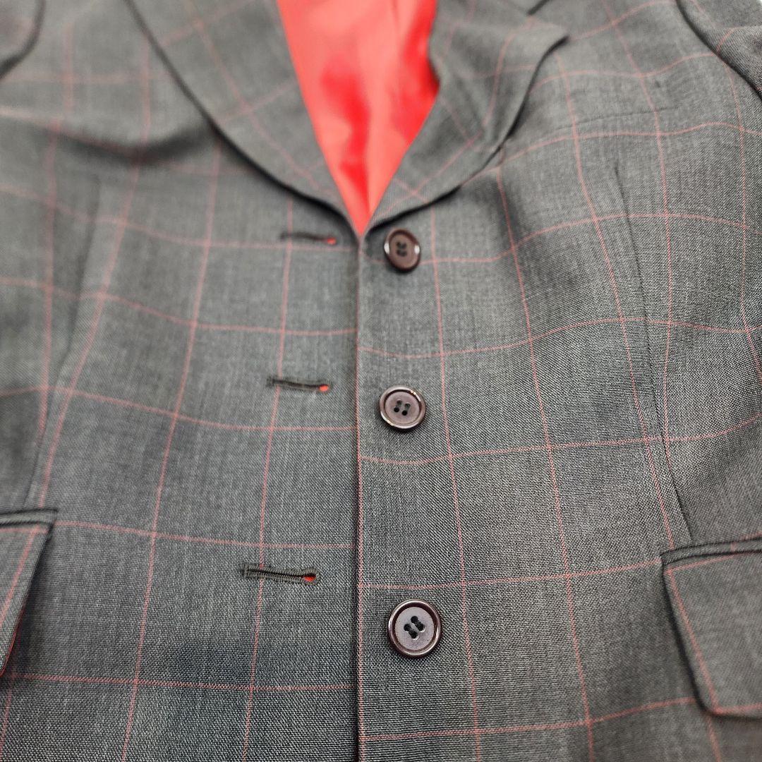 Paul Smith ポールスミス セットアップ スーツ パンツ グレー 裏地赤