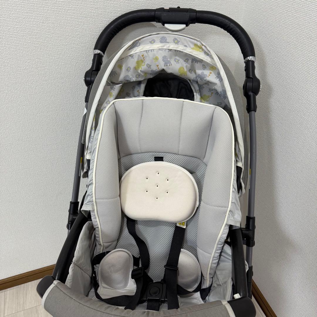 Aprica ラクーナビッテソファークッション　アニマル柄レザー　洗濯済み