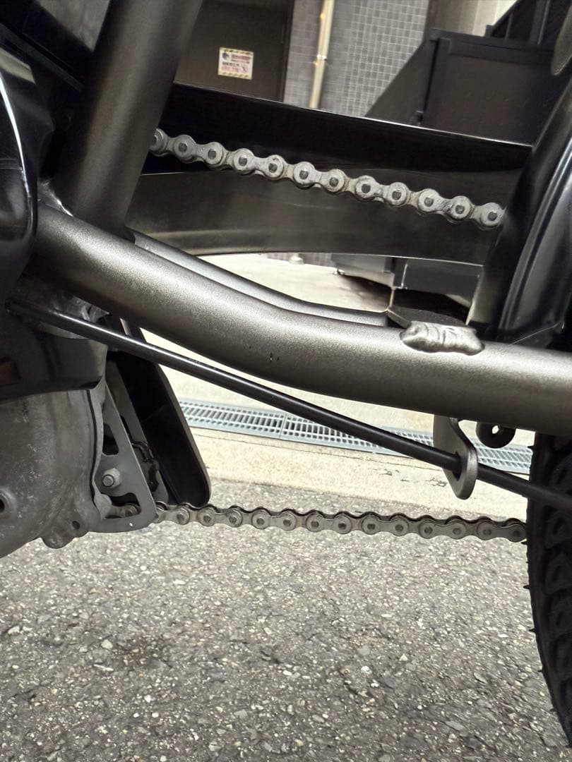 子供乗せ　3人　ヤマハ　電動アシスト自転車 チャイルドシート付き グレー