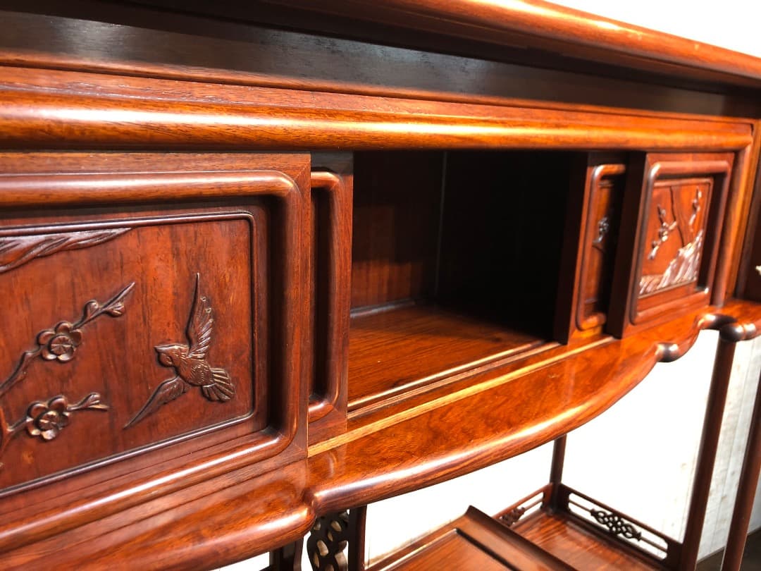 昭和レトロ　美しい　茶箪笥　飾り棚　古民家　カフェ　インテリア　アンティーク