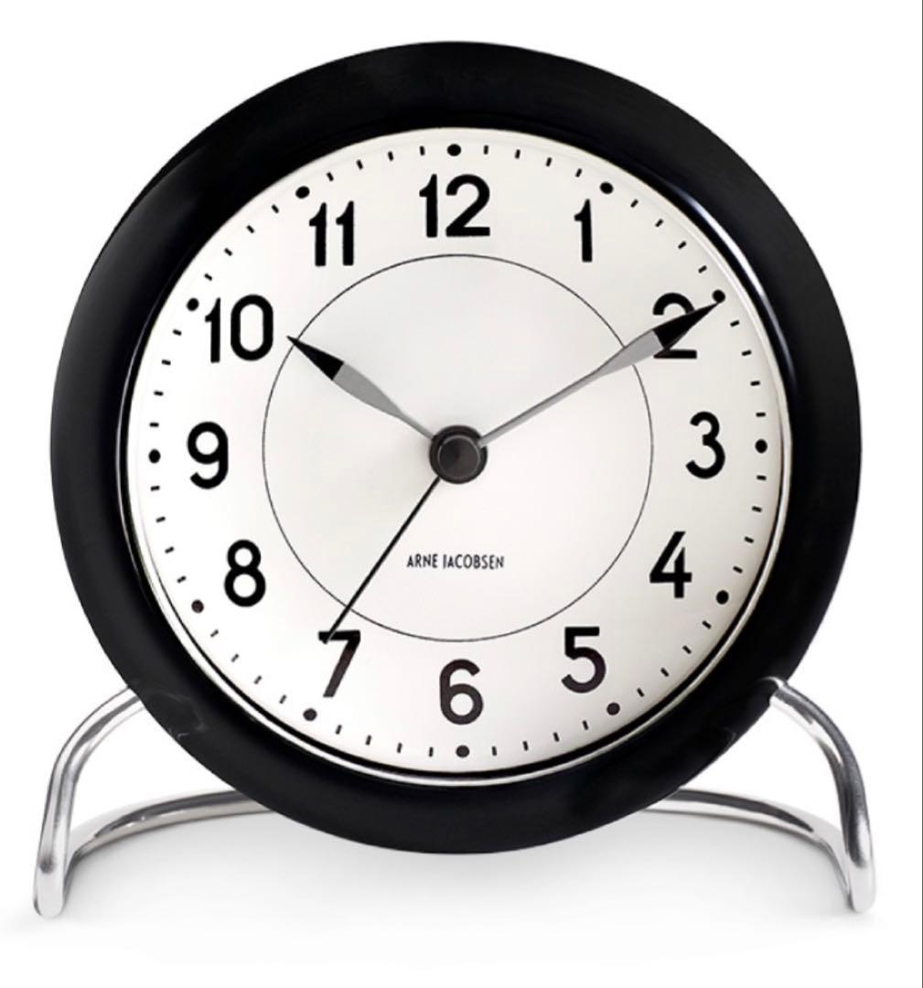 ARNE JACOBSEN 置き時計 STATION 43672 黒