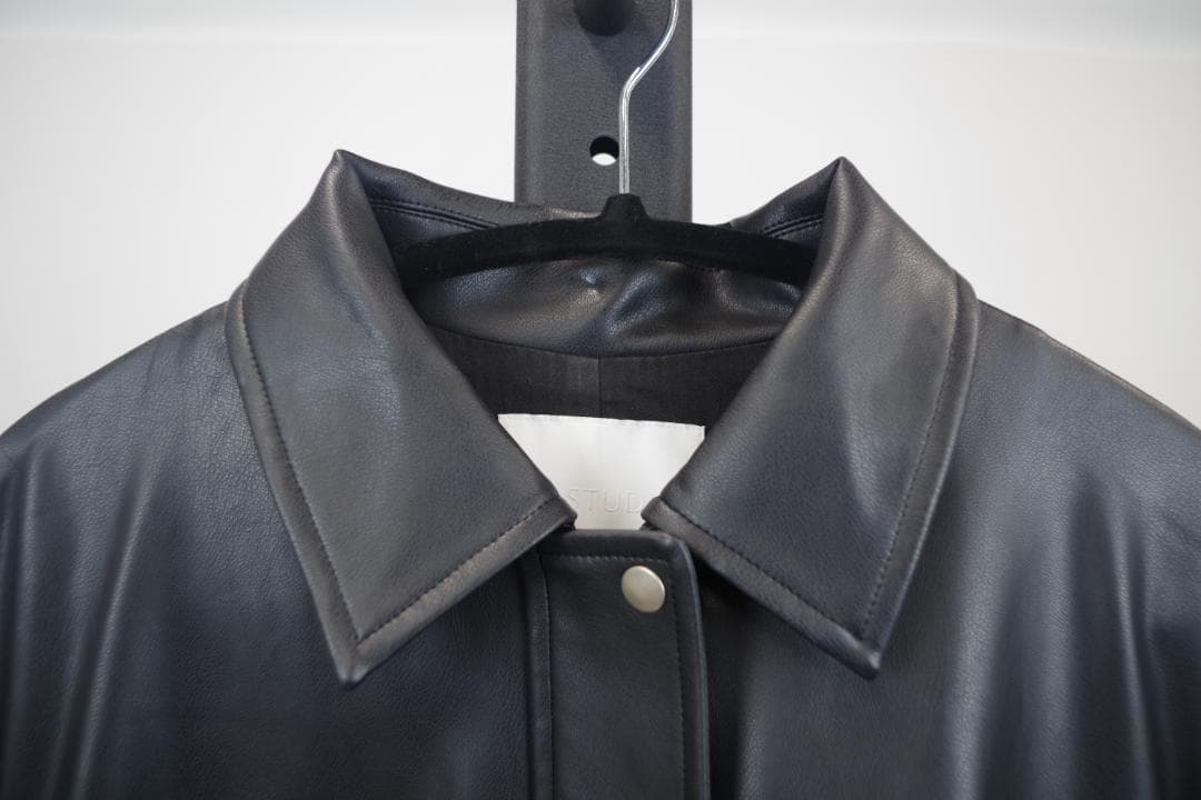 POCO☆❗️AP STUDIO レザー風ジャケット 黒❁0114