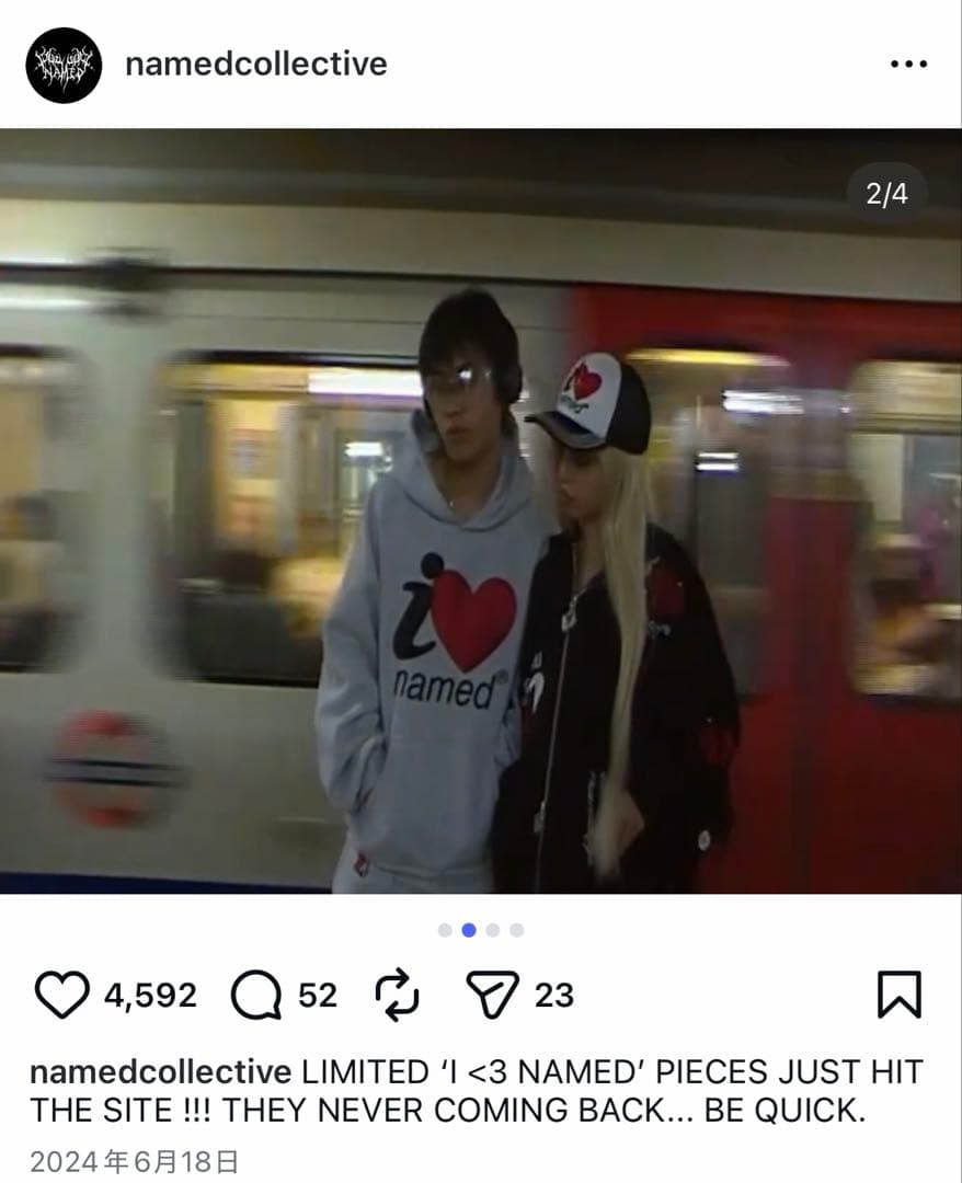 named collective パーカー フーディ