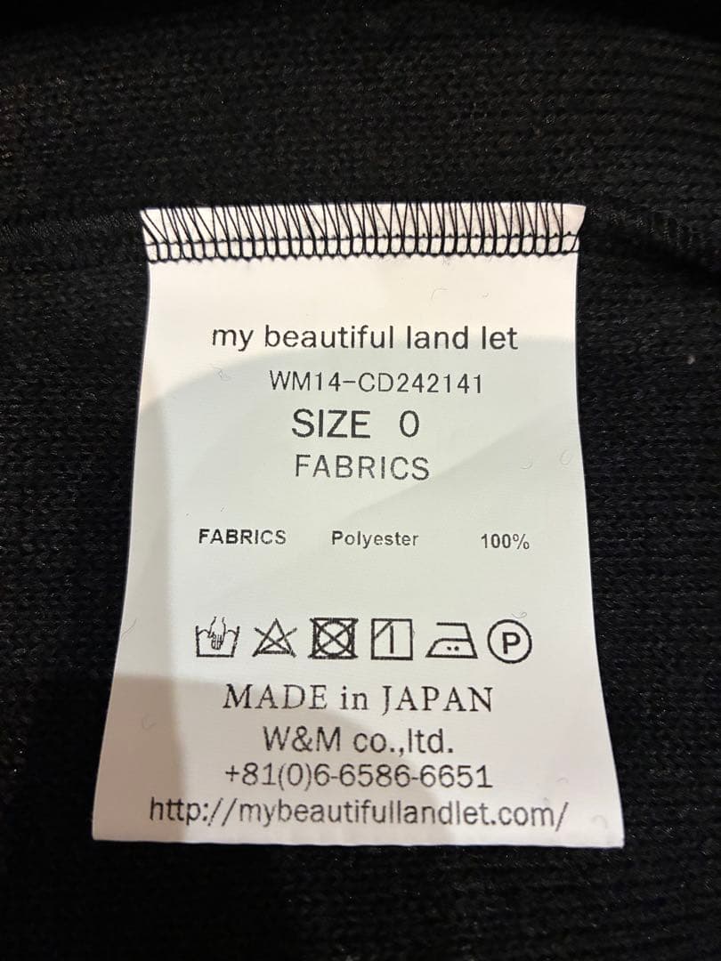 【24AW my beautiful landlet カーディガン】